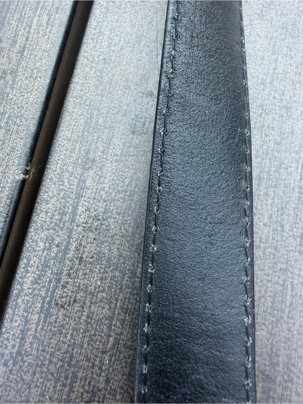 Fossil Classic Brody Black Leather Belt with Silver Buckle